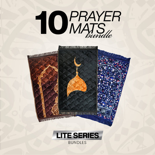 LITE SERIES PRAYER MAT BUNDLE HAJJ DEAL 10 PIECES