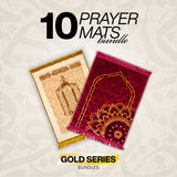 GOLD SERIES PRAYER MAT BUNDLE HAJJ DEAL 10 PIECES