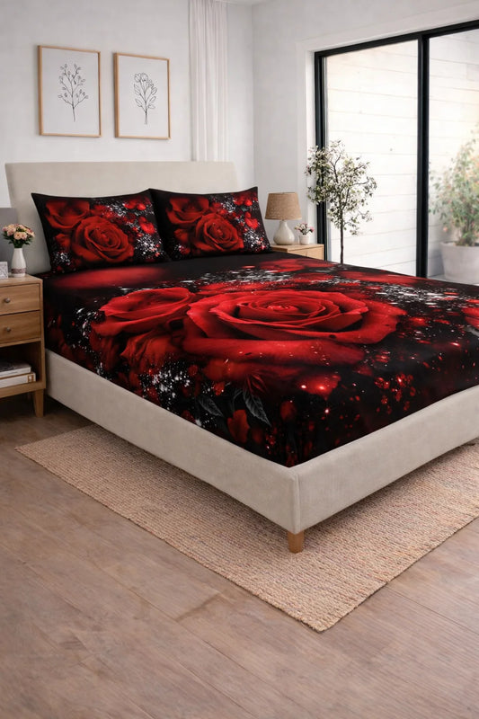 3D Red Bloom - King