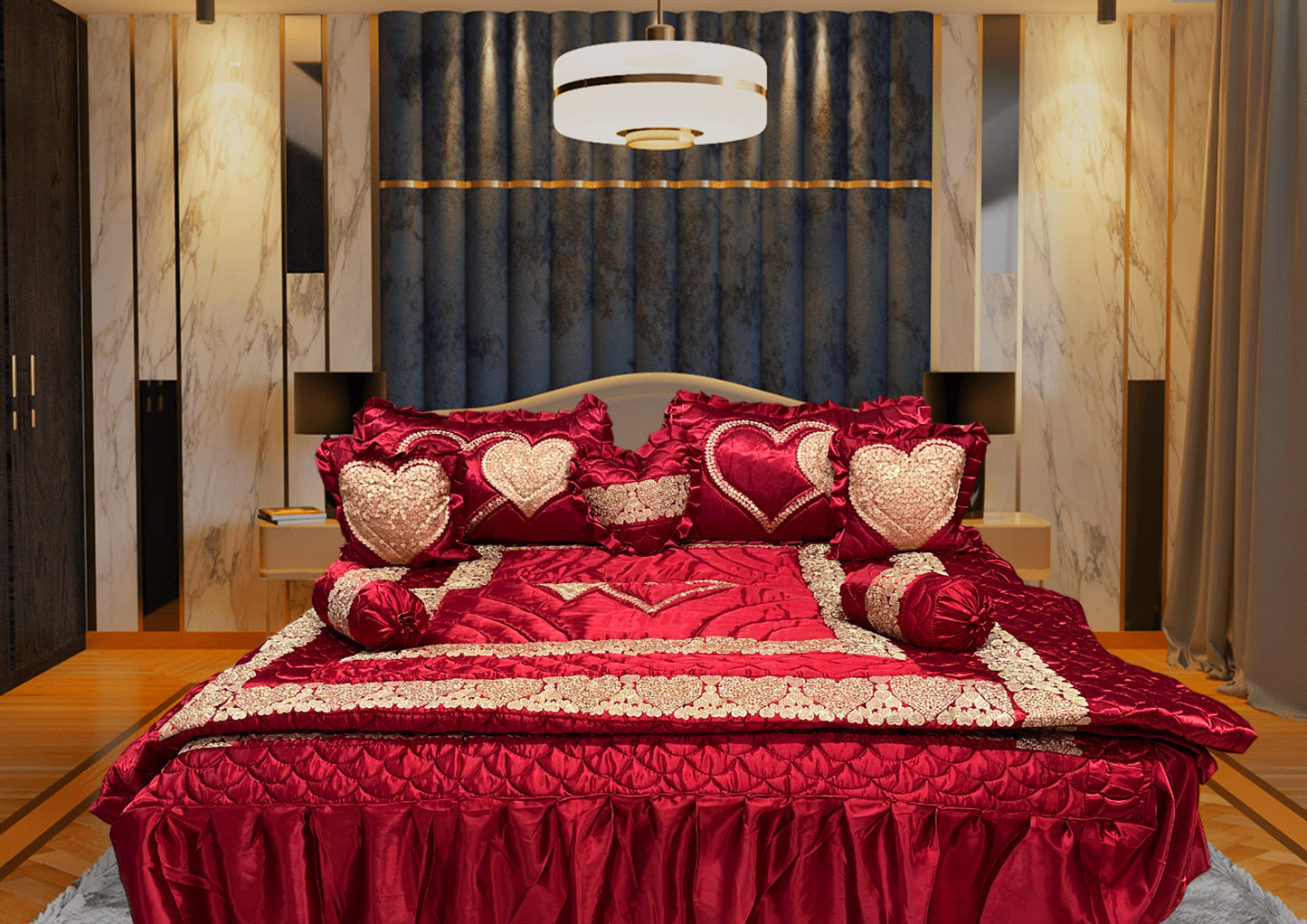 Gold Clock Designs - Red