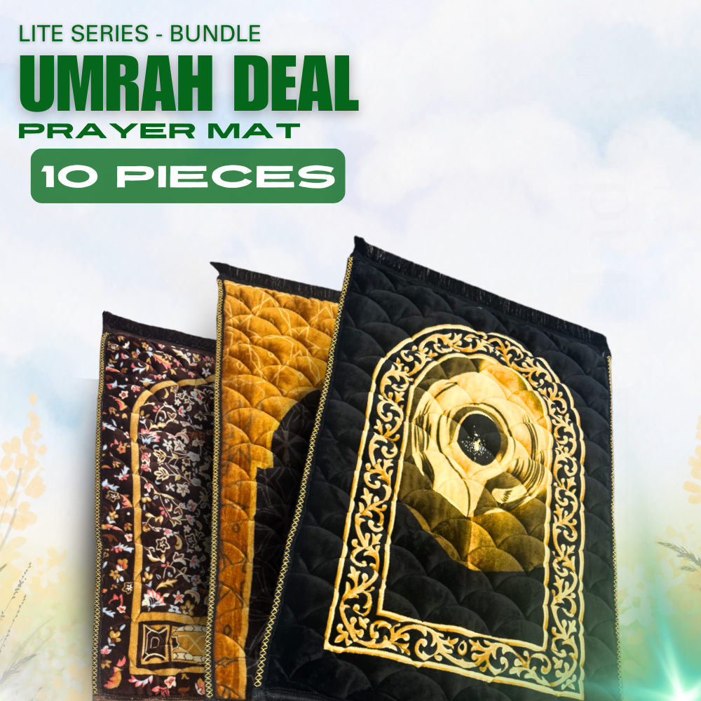 LITE SERIES PRAYER MAT BUNDLE HAJJ DEAL 10 PIECES
