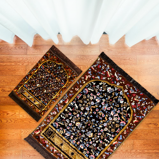 TWIN PACK | Brown Mutli Flower - 2115-M