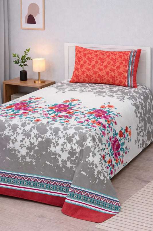Pure Cotton Bedsheet 016 - Single
