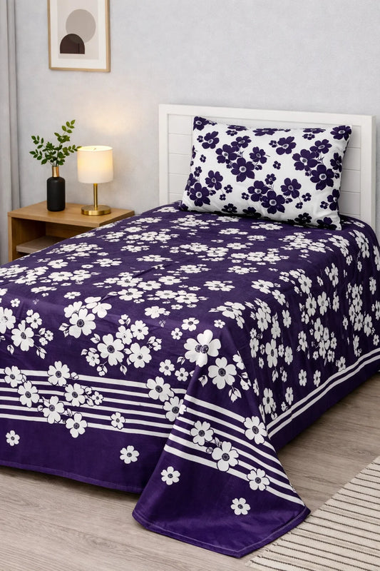 Pure Cotton Bedsheet 018 - Single