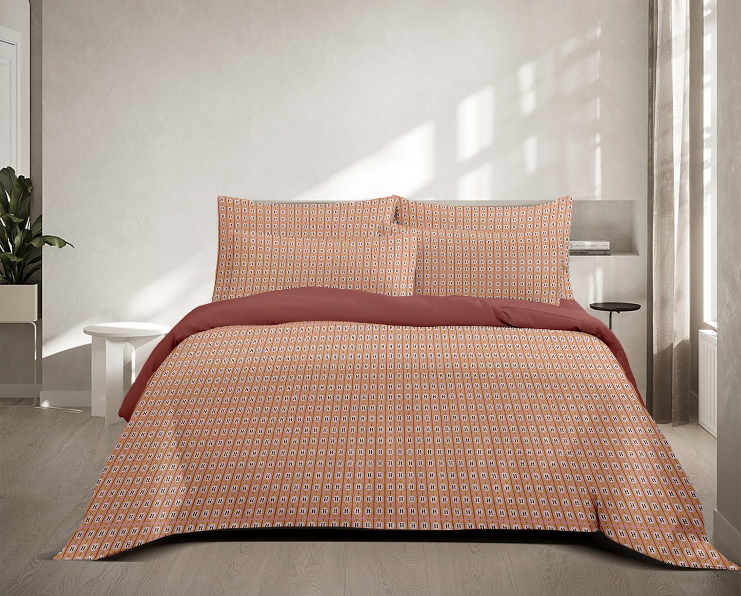 3D Pink Dune Pattern - King