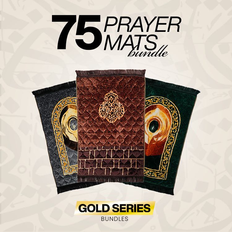 GOLD SERIES PRAYER MAT BUNDLE FACTORY DEAL 75 PIECES