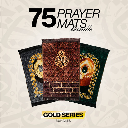 GOLD SERIES PRAYER MAT BUNDLE FACTORY DEAL 75 PIECES