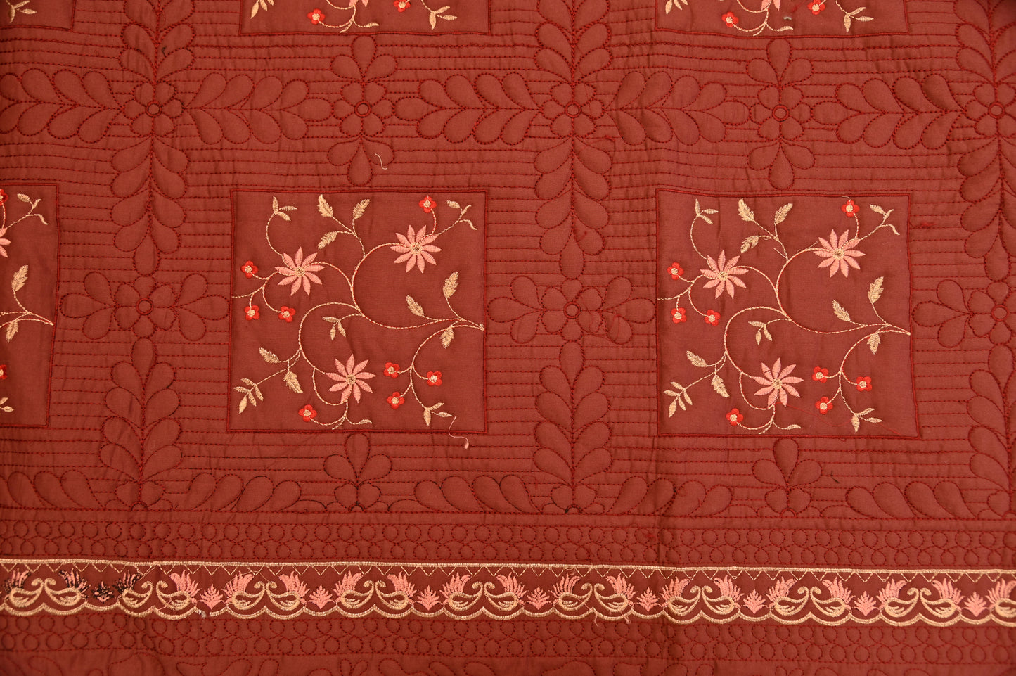 Cotton Satin Bedspread Sc 007