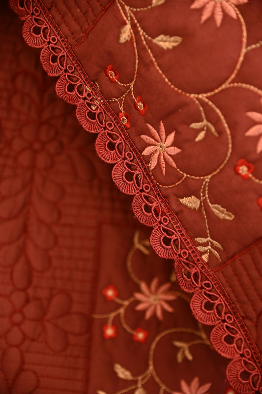 Cotton Satin Bedspread Sc 007