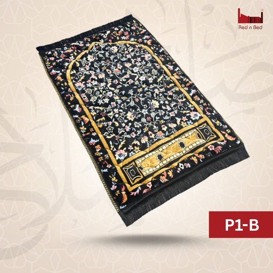 LS | P1-B BLACK LEAVES AND FLOWERS