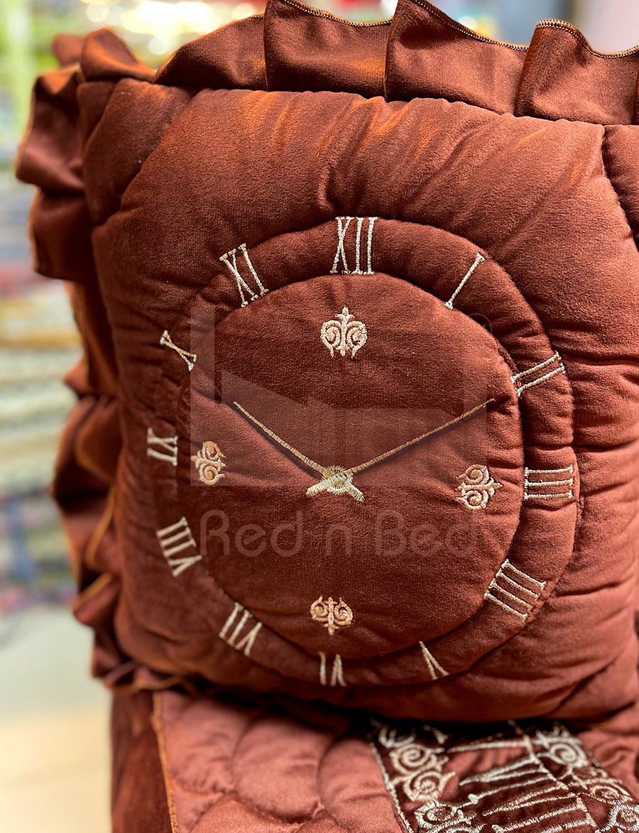 Clock Malai Velvet - Light Brown