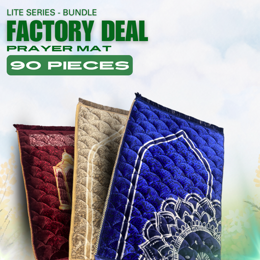 LITE SERIES PRAYER MAT BUNDLE FACTORY DEAL 90 PIECES