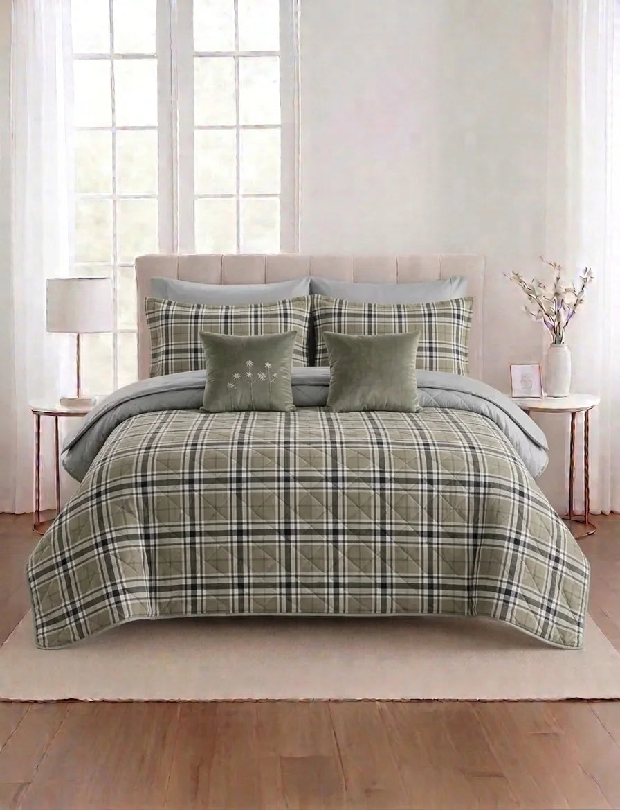Brown Check Classic - Pure Nest 6 in 1