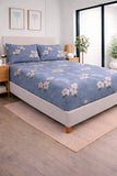 3D Velvet Blue Petals - King