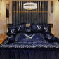 Gold LV Designs - Navy Blue