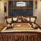 Gold Clock Designs - Dark Brown