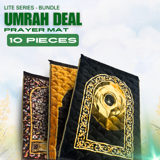 LITE SERIES PRAYER MAT BUNDLE HAJJ DEAL 10 PIECES