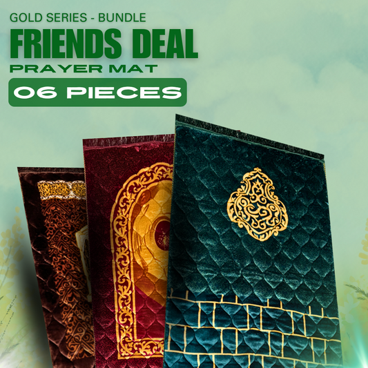 GOLD SERIES PRAYER MAT BUNDLE FRIENDS DEAL 6 PIECES