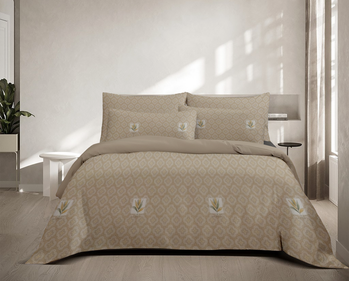 3D Beige Olive Royale - King