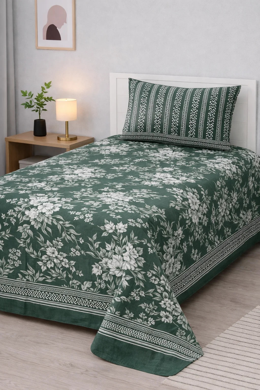 Pure Cotton Bedsheet 007 - Single
