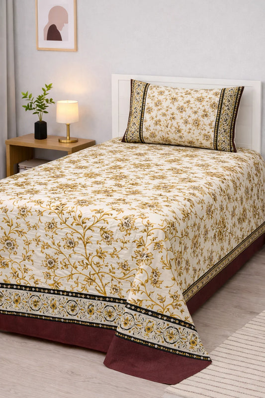 Pure Cotton Bedsheet 012 - Single
