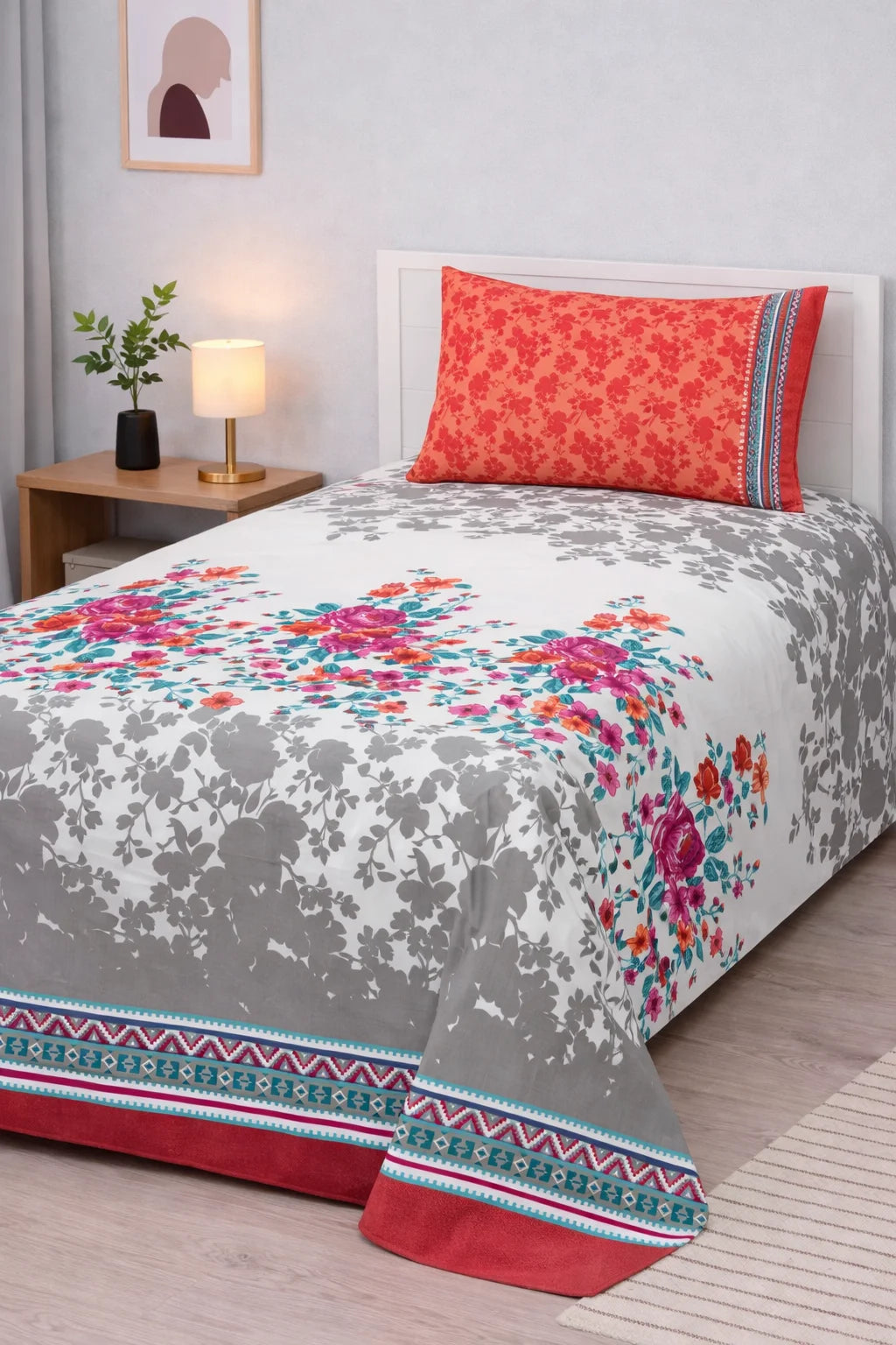 Pure Cotton Bedsheet 016 - Single