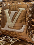 Gold LV Designs - Dark Brown