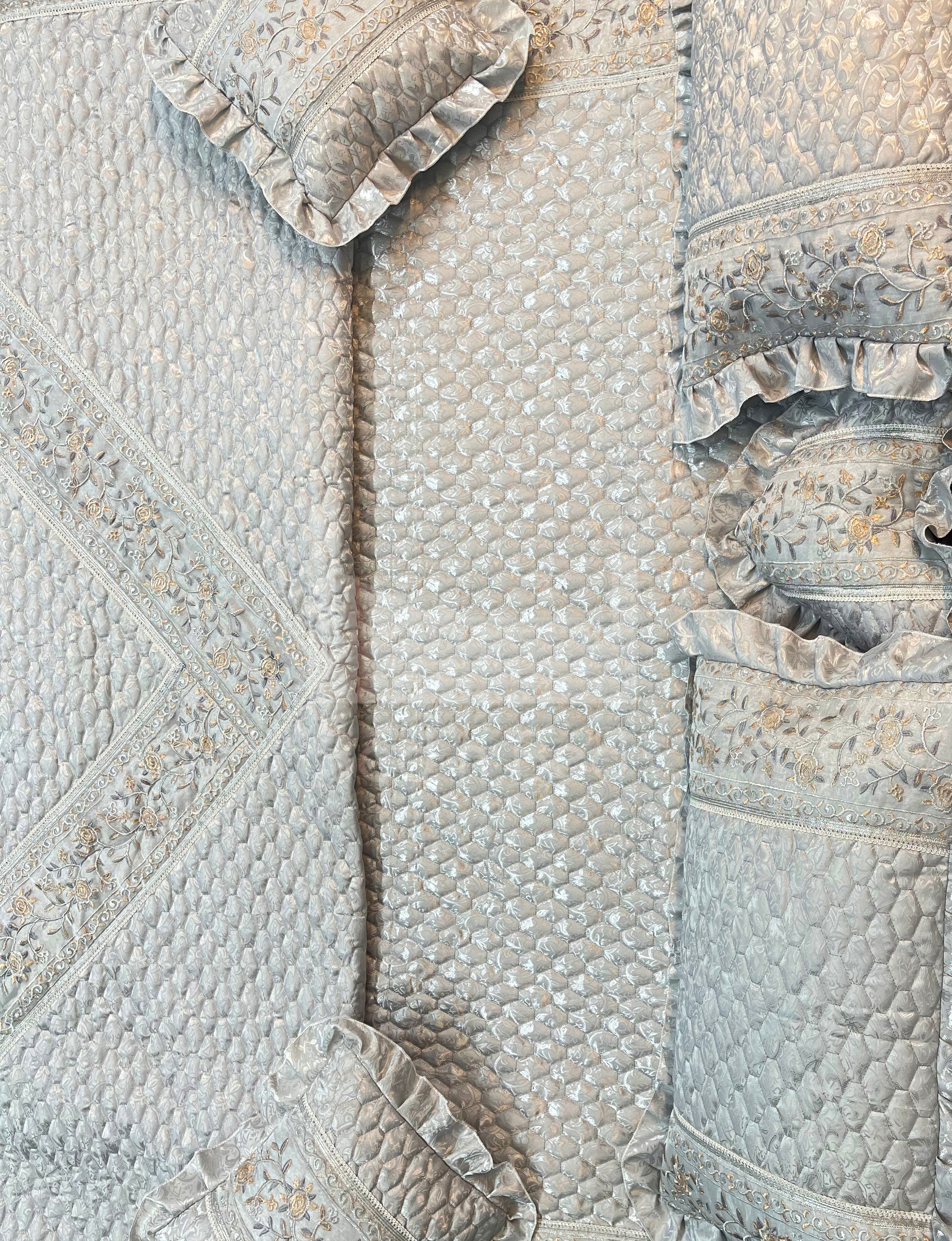 Jaqurad Tissue Embroidered Bridal Set - 012
