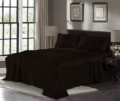 Silk Plain Bedsheet - Copper Brown