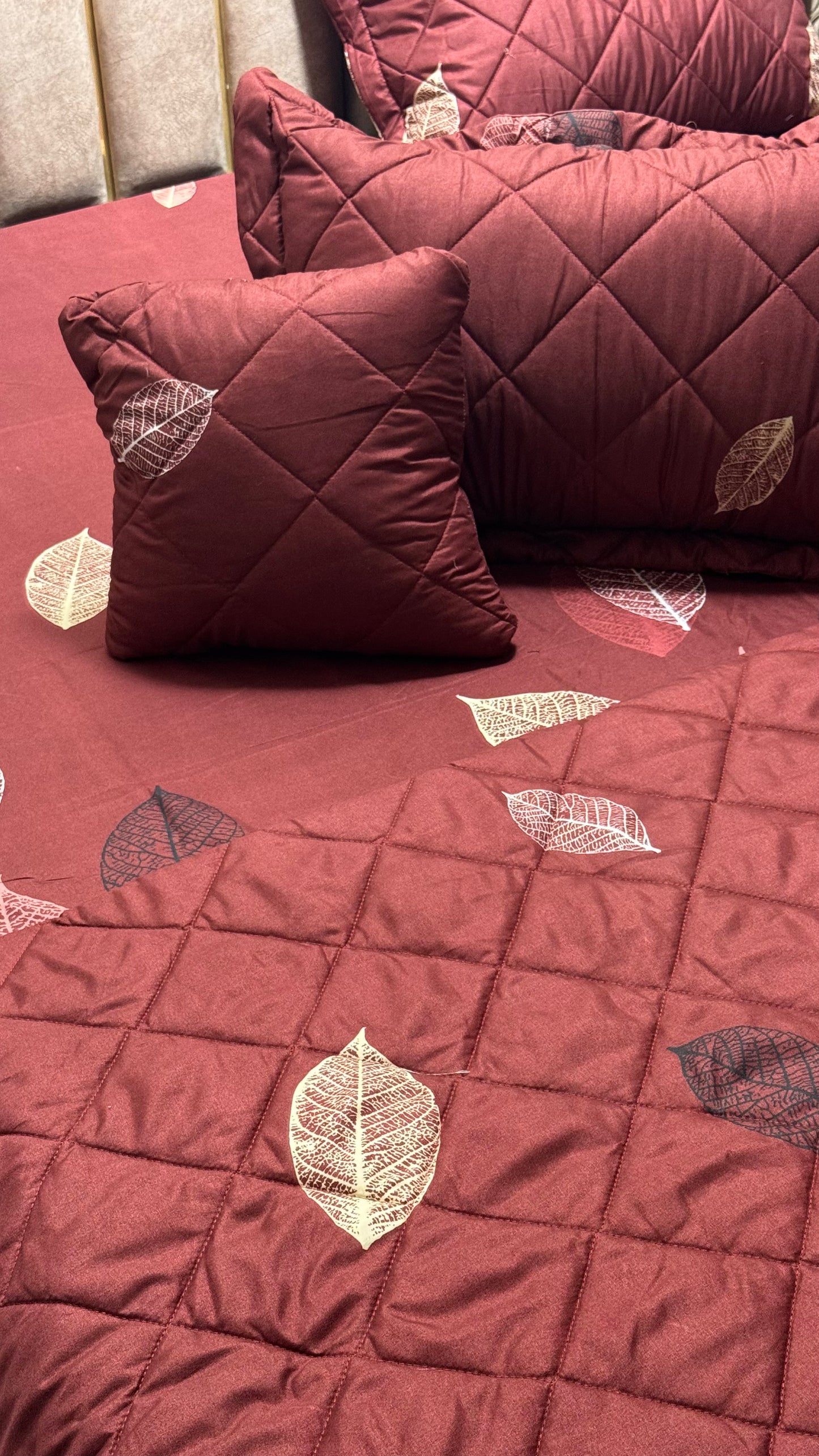 Royal Mahroon Leaf  - Pure Nest 6 in 1