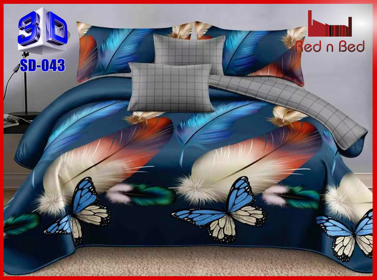 3D Double Bedsheet - SD-043