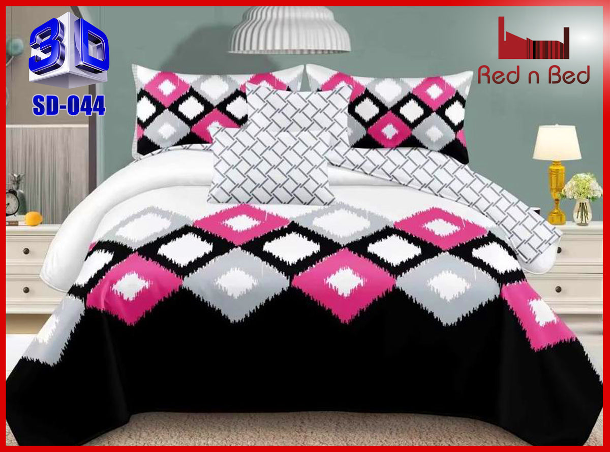 3D Double Bedsheet - SD-044
