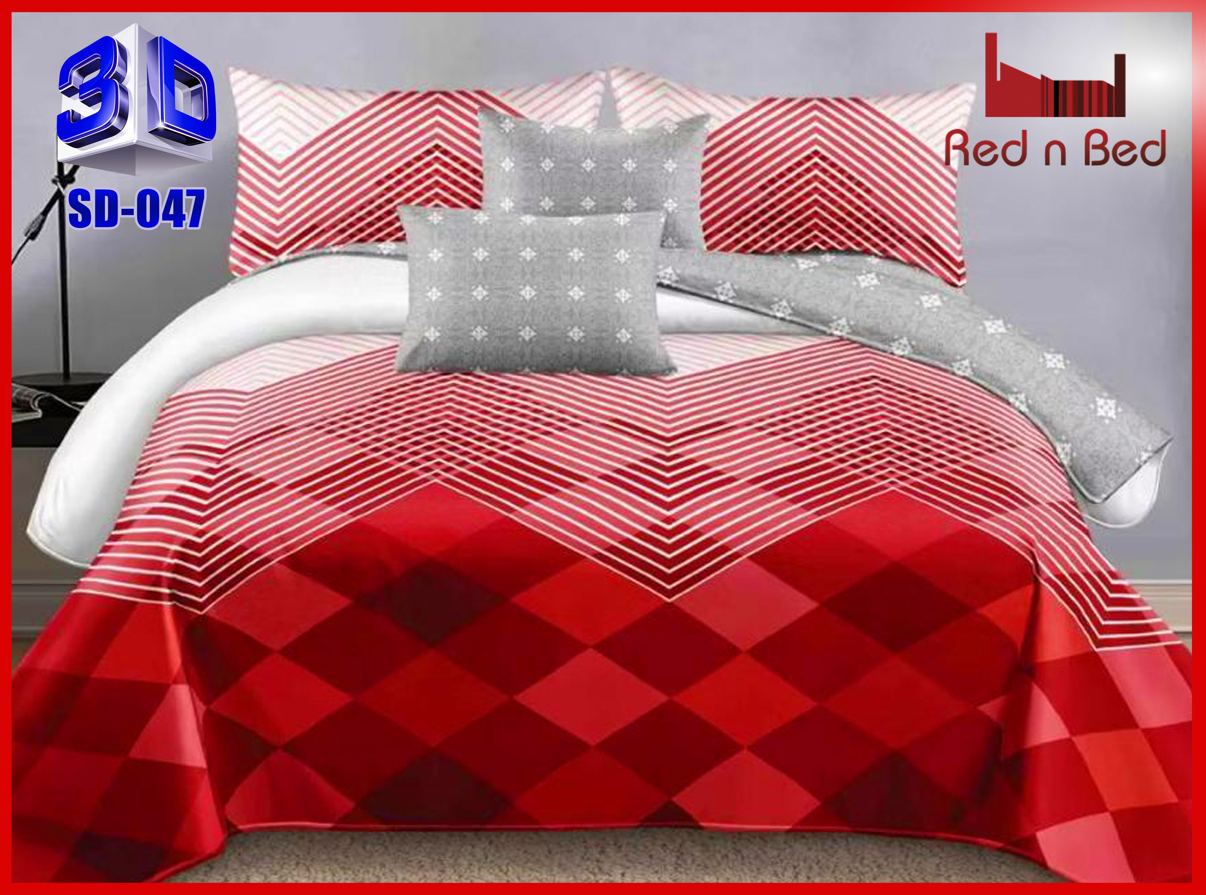 3D Double Bedsheet - SD-047