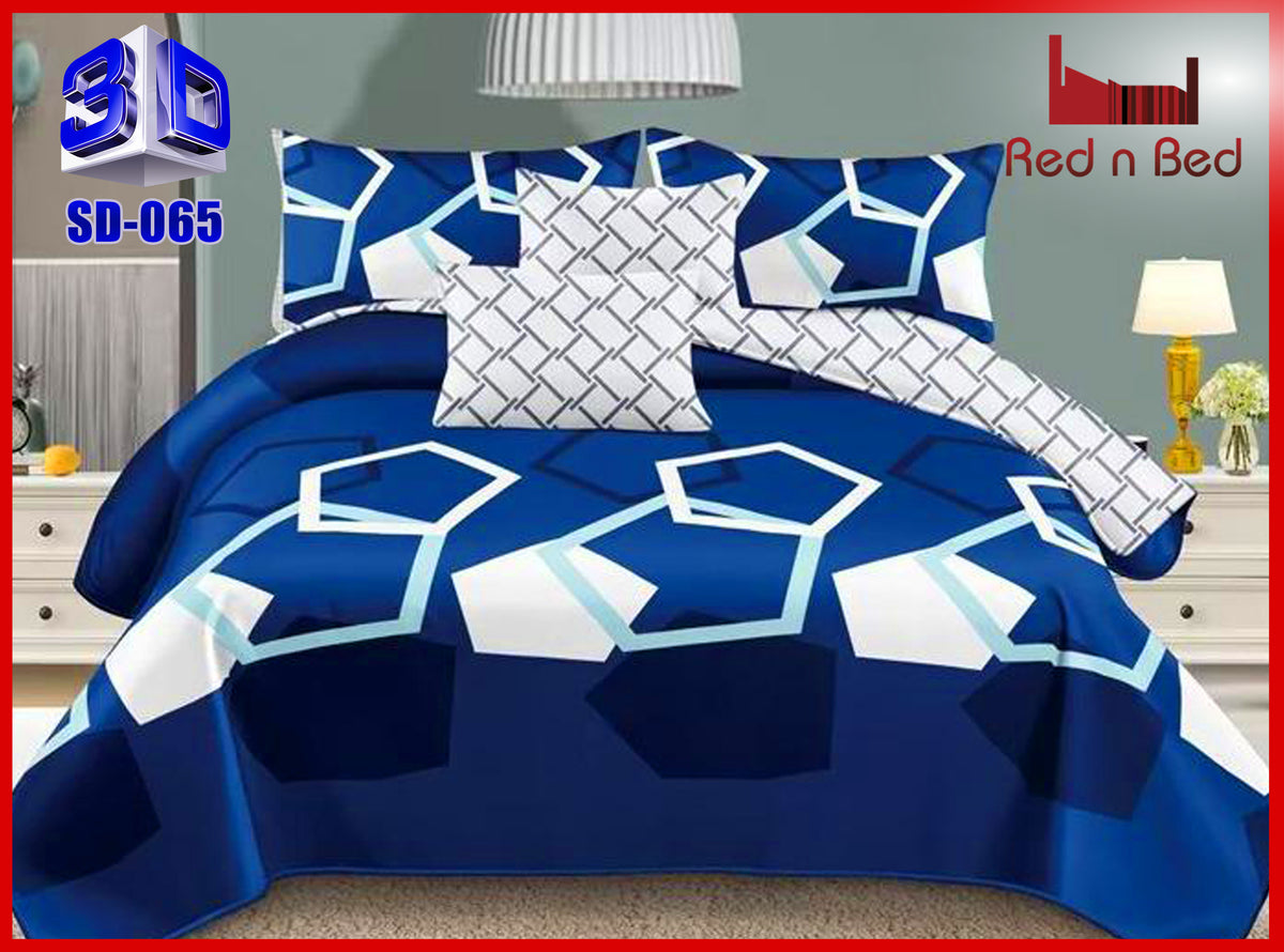 3D Double Bedsheet - SD-065