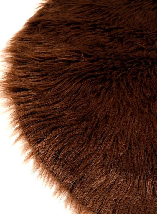 Mat Round Fur Mat