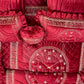 Clock Malai Velvet - Mehroon