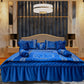 Clock Malai Velvet - Blue