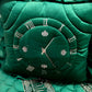 Clock Malai Velvet - Green