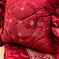 Clock Malai Velvet - Mehroon