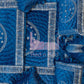 Clock Malai Velvet - Blue