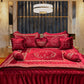 Clock Malai Velvet - Mehroon