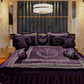 Clock Malai Velvet - Purple